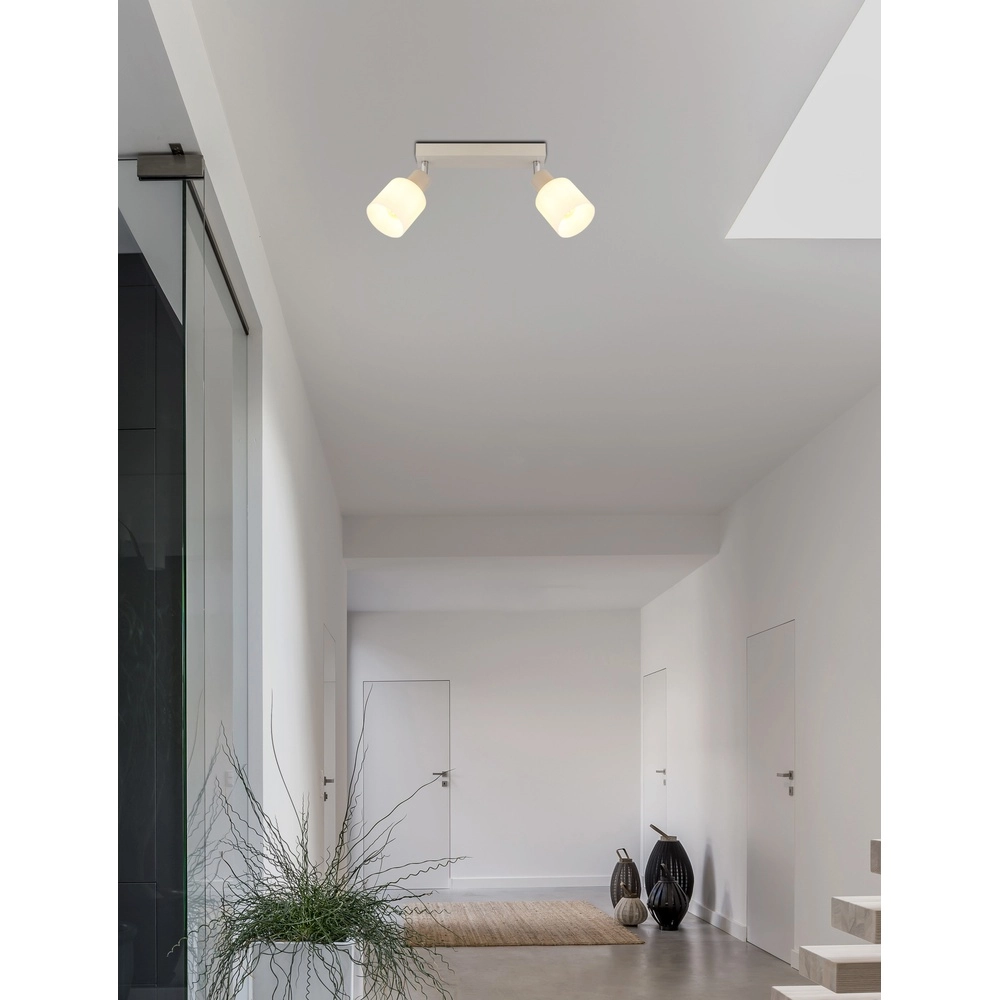 2-light ceiling spotlight Trent sand brown Globo 9007371575961