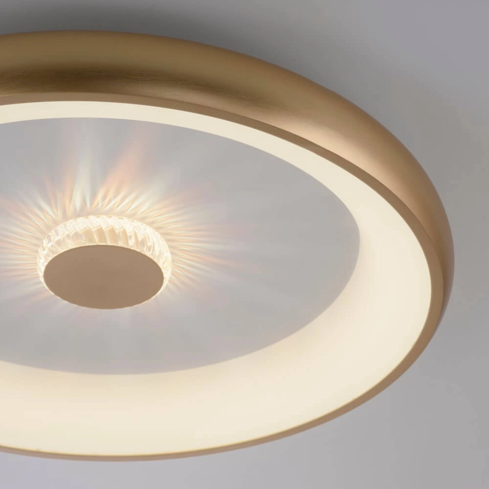 Round ceiling lamp Vertigo brass Ø 61.5cm Just Light 4043689995096