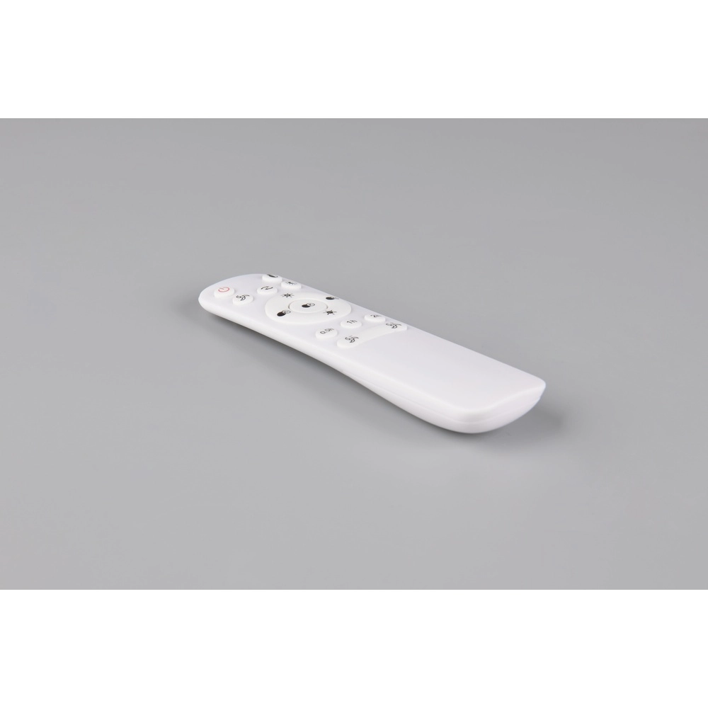 White fan Flen with wooden tops Ø 108cm Trio 4017807689297