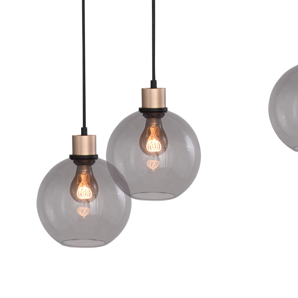 Hanging lamp Lazise 6x Ø 20cm gold Masterlight 8718121303031