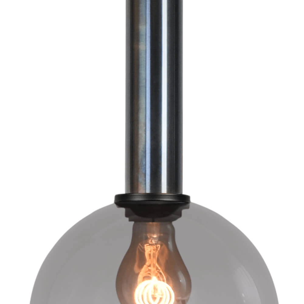 Hanging lamp Ø 20cm Bella 2 Dappled oil with smoke glass Masterlight 8718121334202