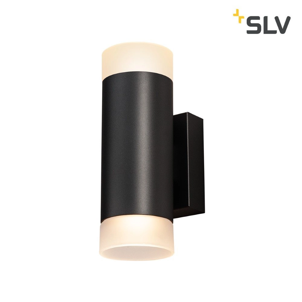 Black wall spotlight Astina Up-Down SLV 4024163231275