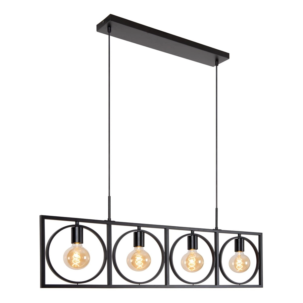 Unique pendant lamp Suus black 4-lights Lucide 5411212010872