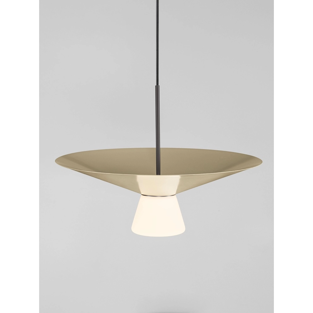 Design pendant lamp Baris white with grey Ø 38cm Lyora 5212017495303
