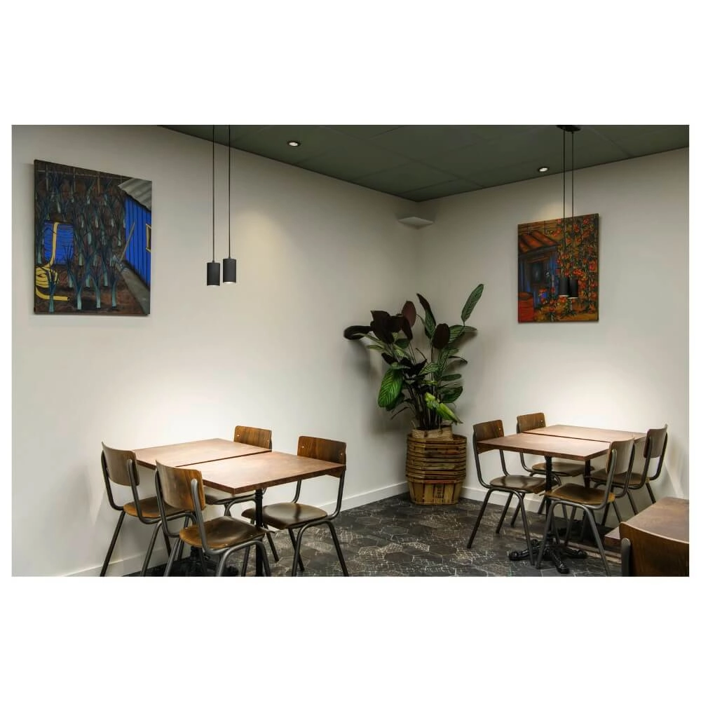 Pendant Pendant Lamp Asto Tube black 2x GU10 SLV 4024163266079
