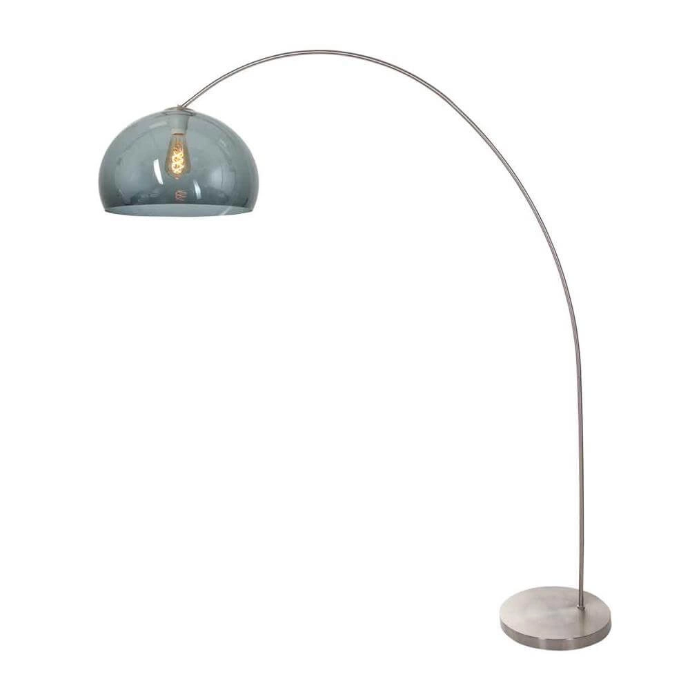 Arc lamp Solva metal with smoke glass Steinhauer 8712746174946
