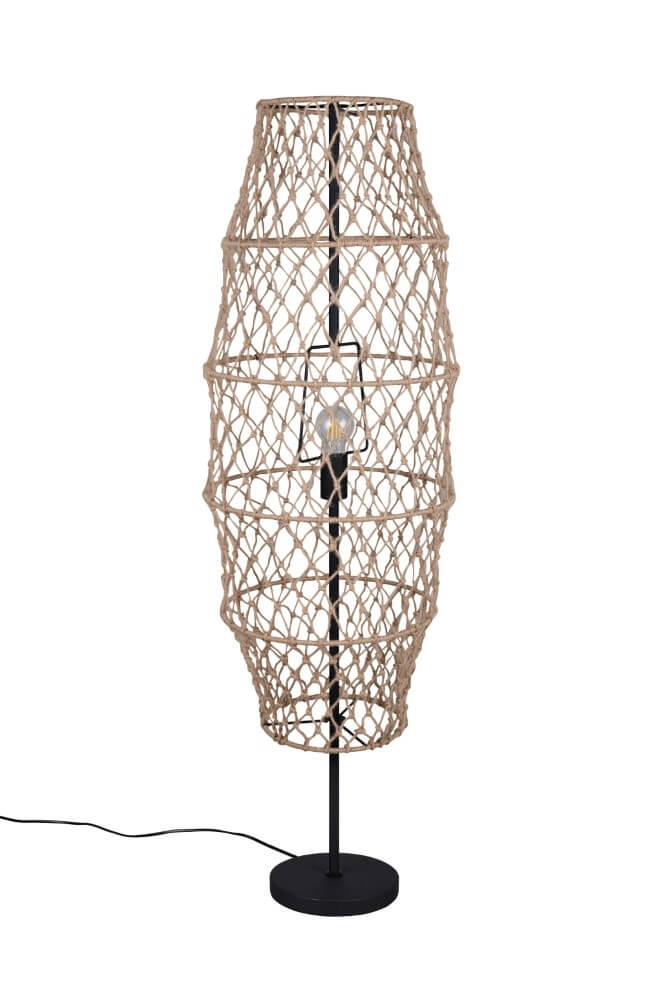 Rattan floor lamp Hive Ø 38cm Trio 4017807637243