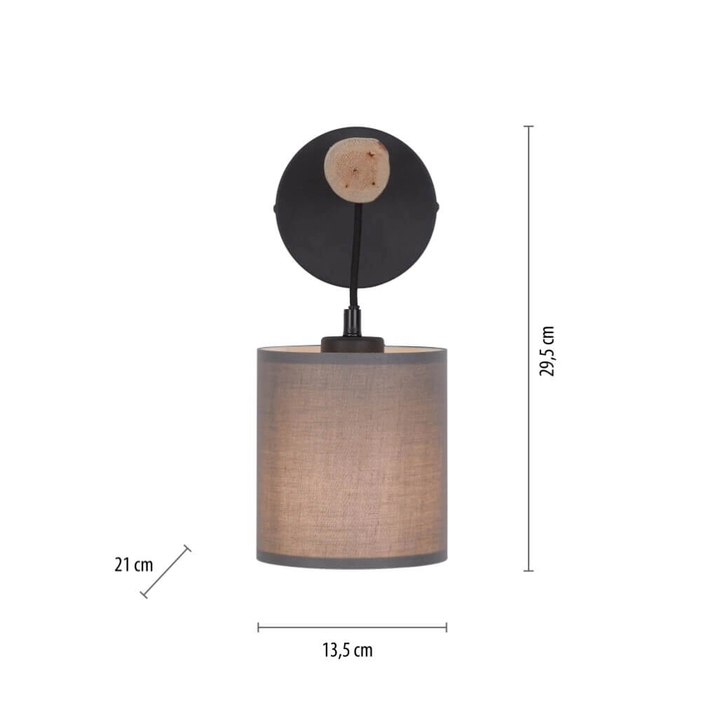 Country wall lamp Green Tribu Taupe Just Light 4043689995157
