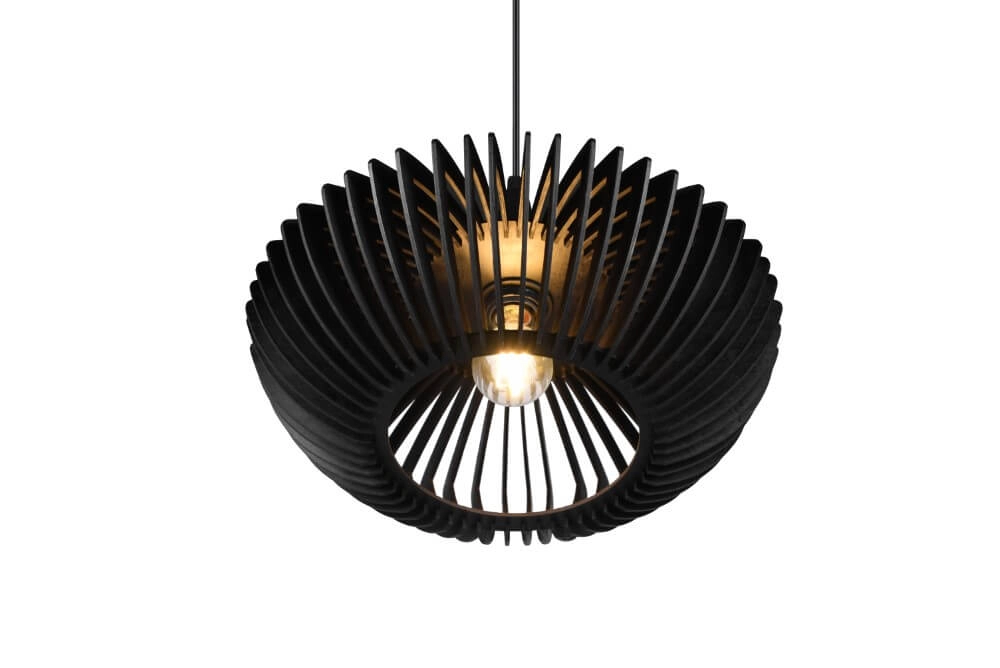 Modern black pendant lamp Colino Ø 40cm Trio 4017807540246