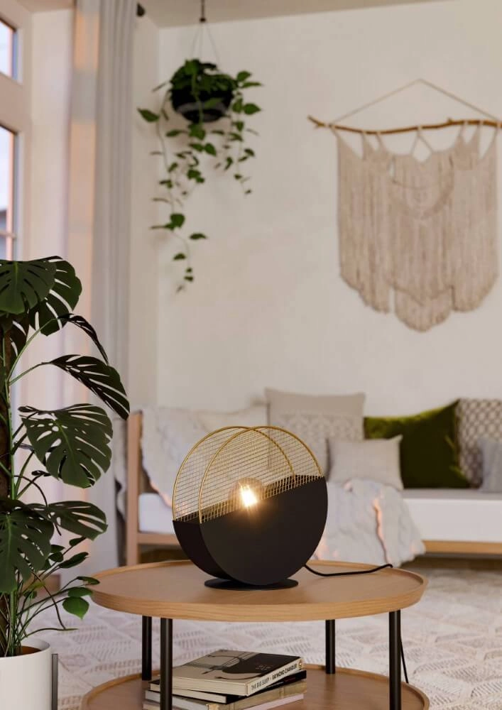 Design table lamp Mumbles black with gold Eglo 9002759438135