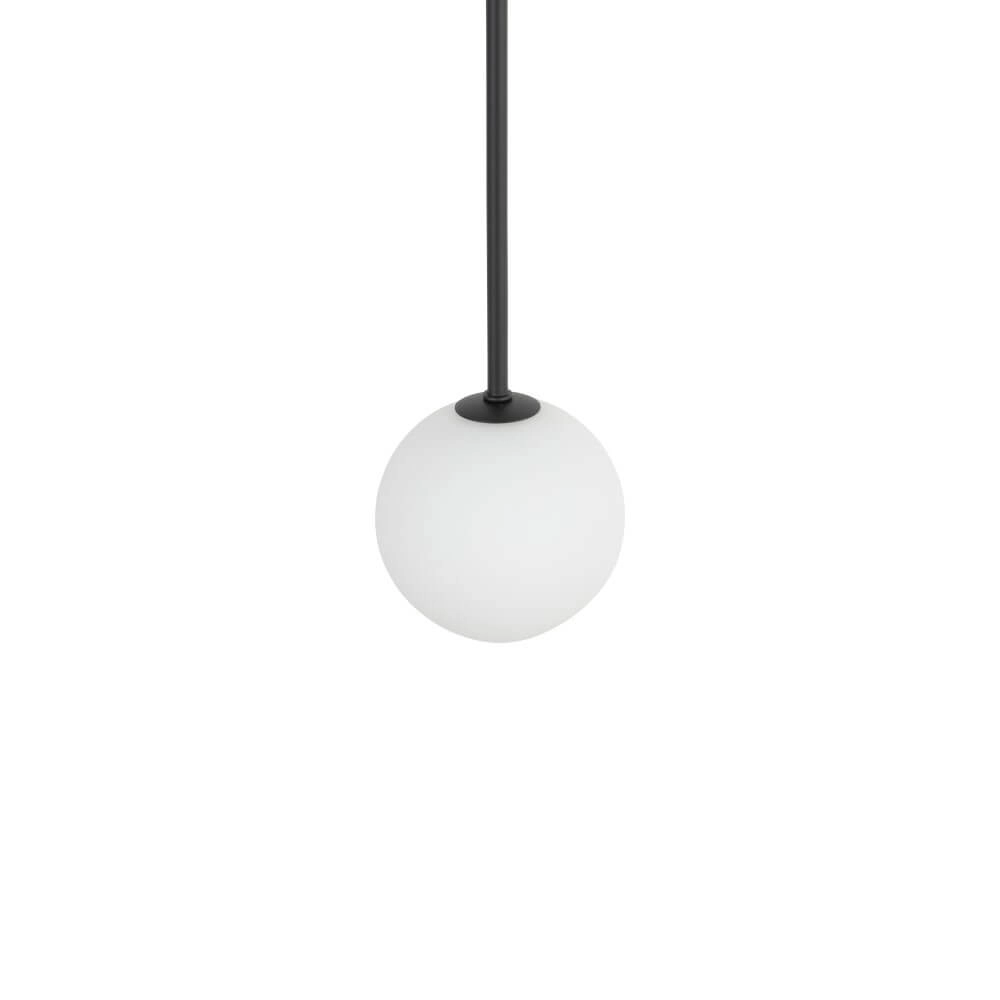Glass ceiling lamp Kier M black - 96cm Lyora 5903139103077