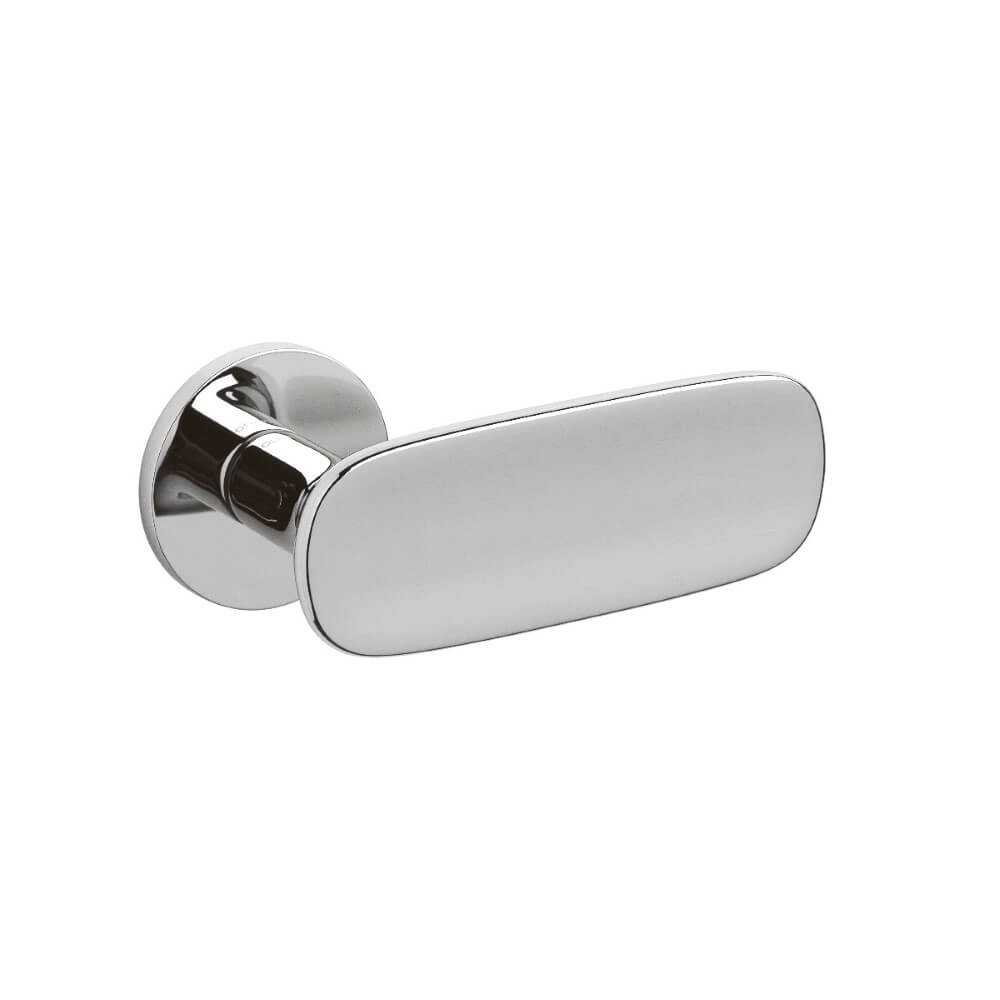 Design door handle Conca on rosette chrome