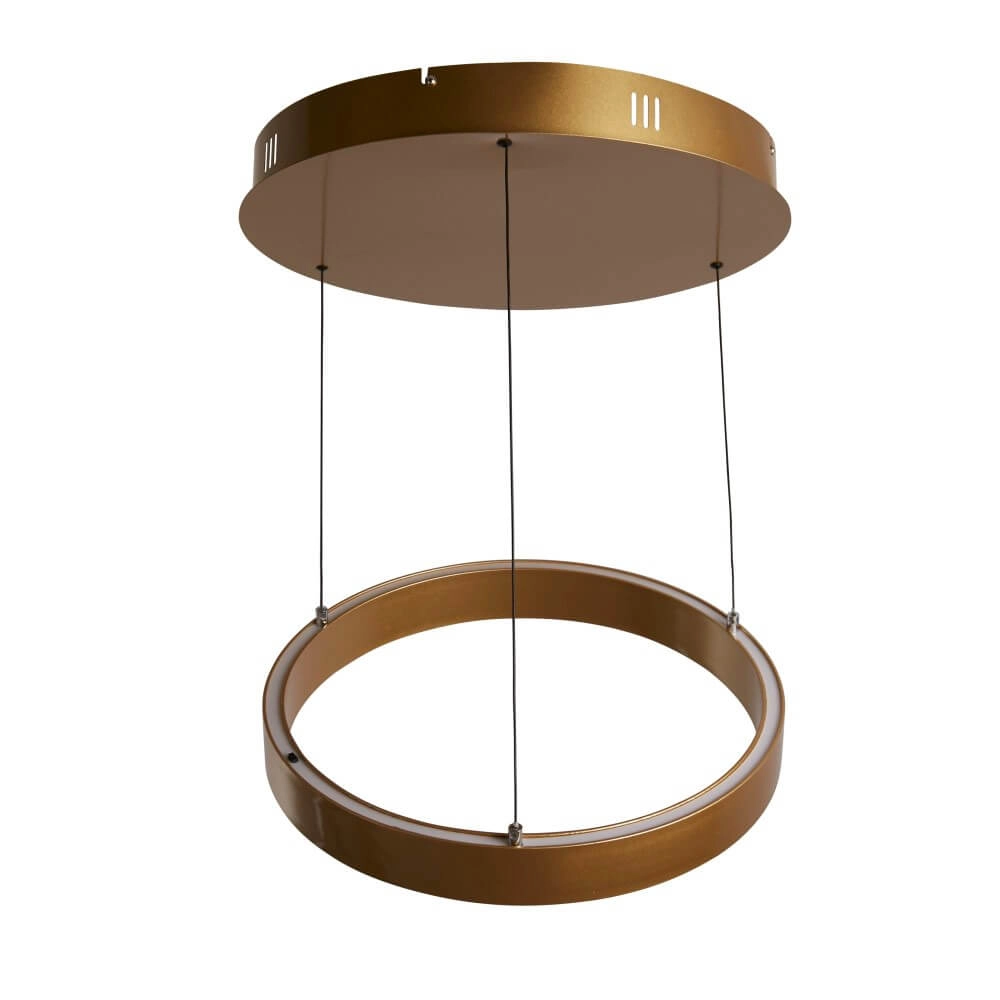 Gold pendant lamp Layla round Ø 44cm Searchlight 5053423255729
