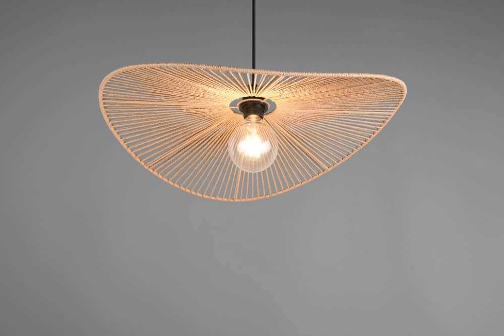 Japandi pendant lamp Laurine Ø 58cm Trio 4017807637625