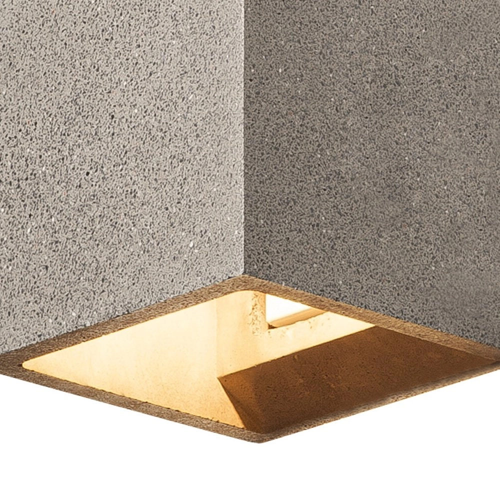 Wall lamp Solid Cube Up-Down black sandstone SLV 4024163192033