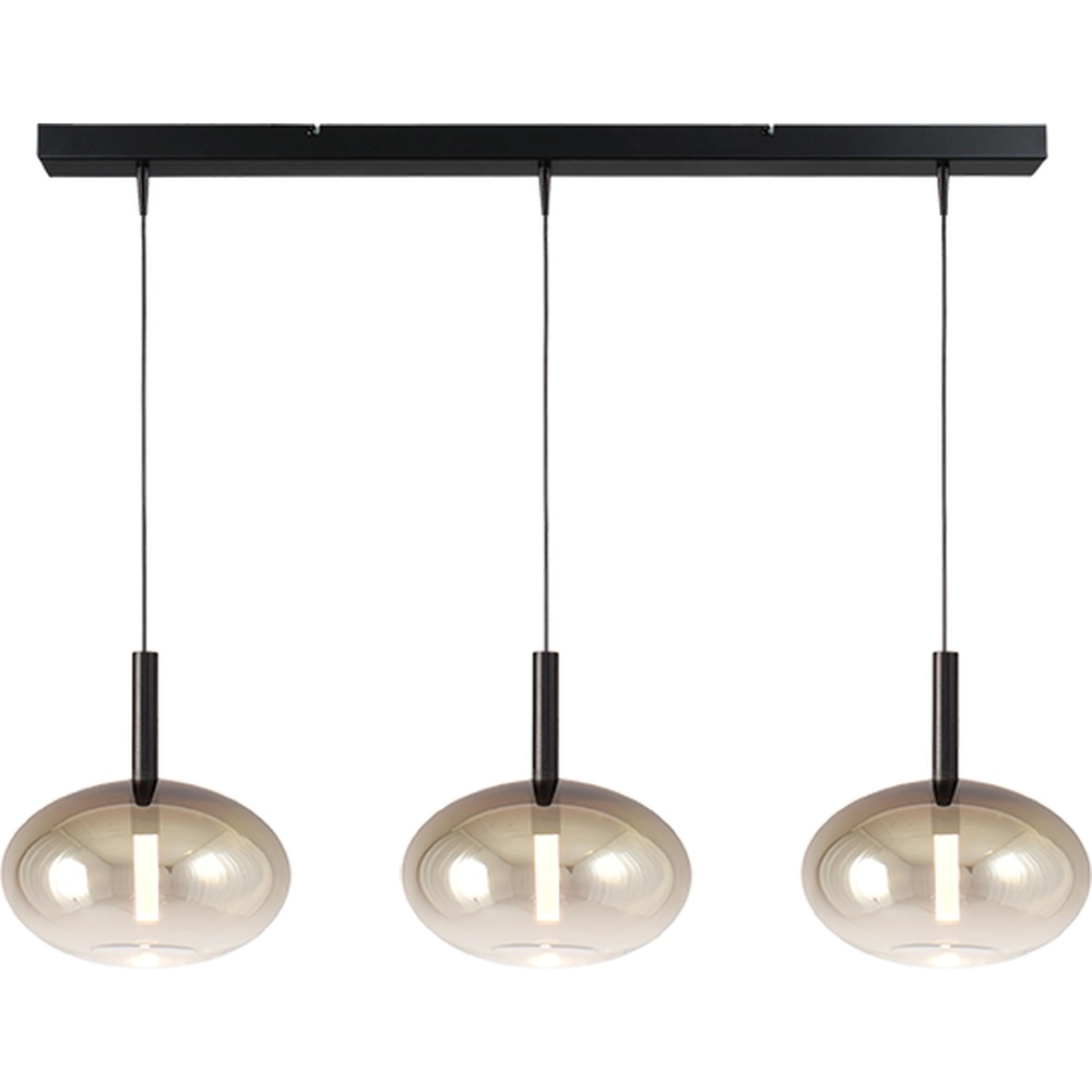 3L pendant lamp Ø 24cm Lido Onion with gold-fading glass