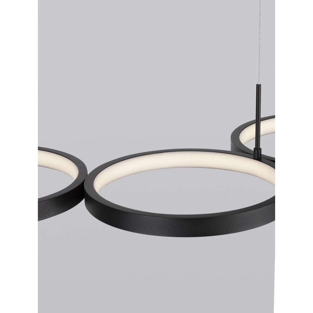 Modern pendant lamp Magnus black 84cm Lyora 5212017433183