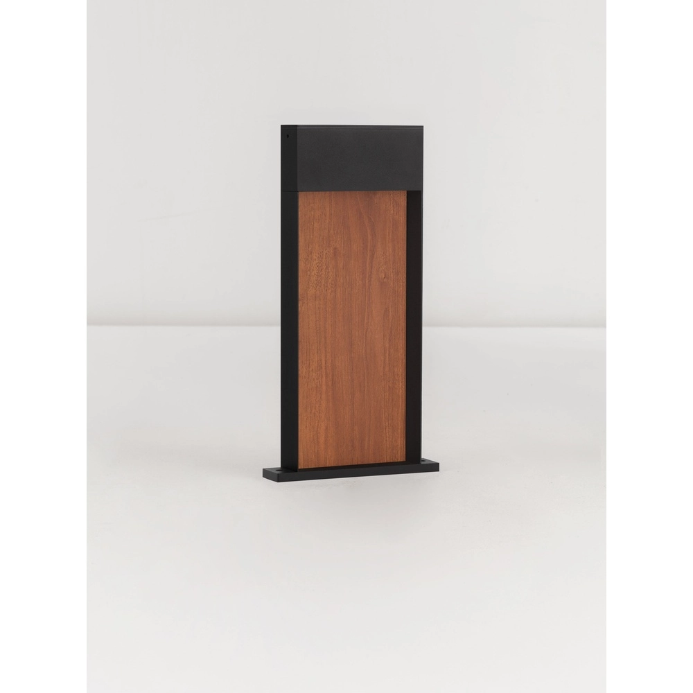 Design garden lamp Noray black with wood 40cm - 2700K Lyora 5212063504318