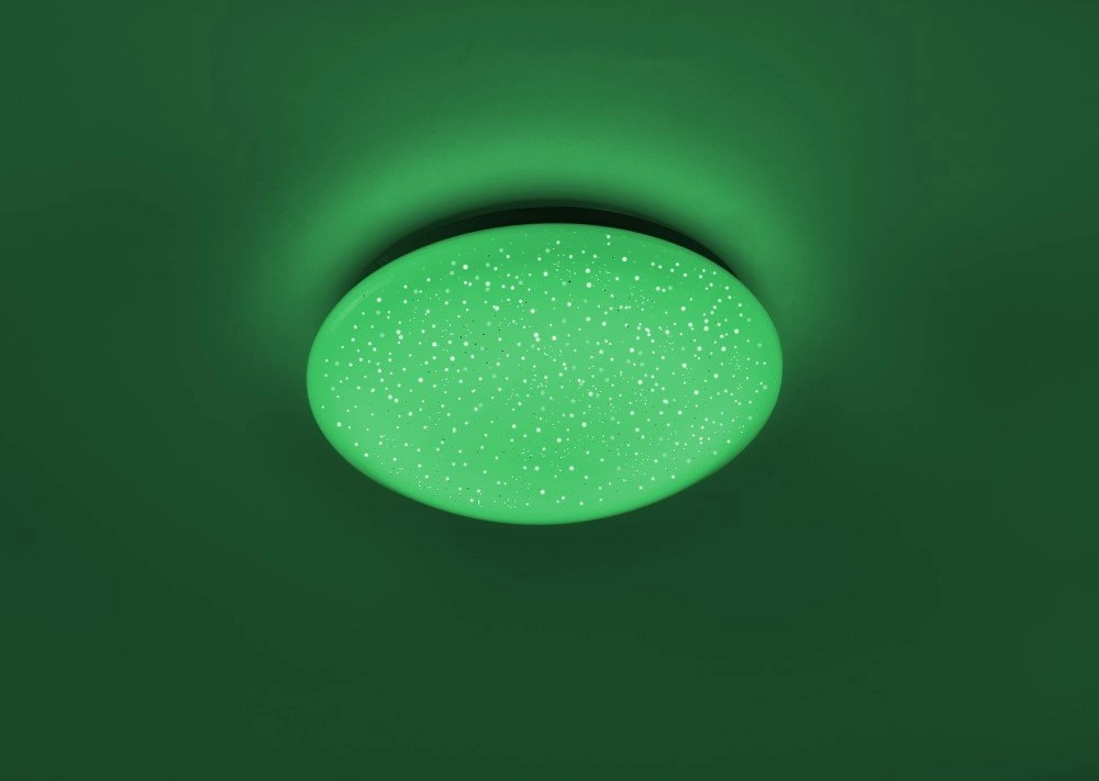 Adjustable ceiling light Skyler RGB 25cm with star effect Just Light 4043689928889