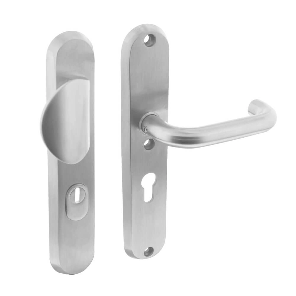 Front door fittings Vurano core pull protection oval PC 55mm stainless steel