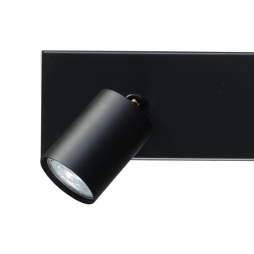 Ceiling lamp black Bounce with 2 black spots Masterlight 8718121209166