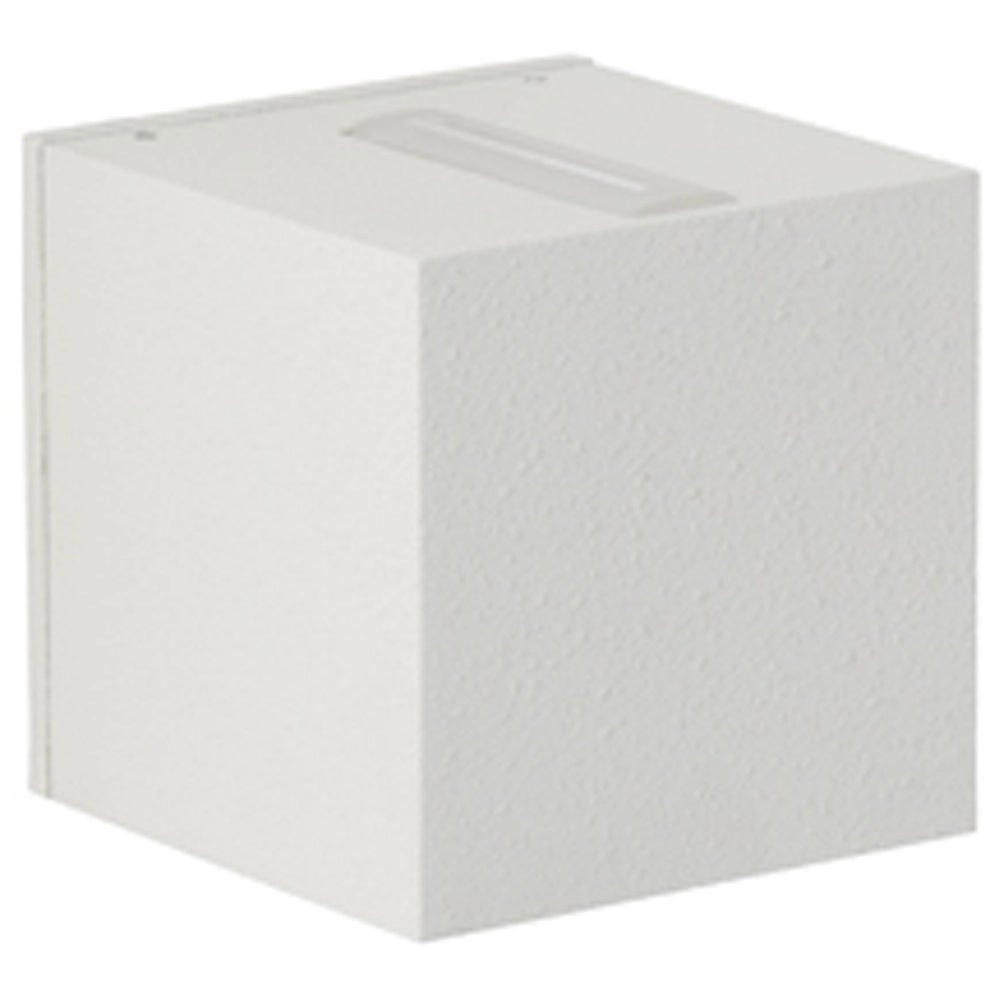 Square Led wall lamp Lino 10.5cm - white