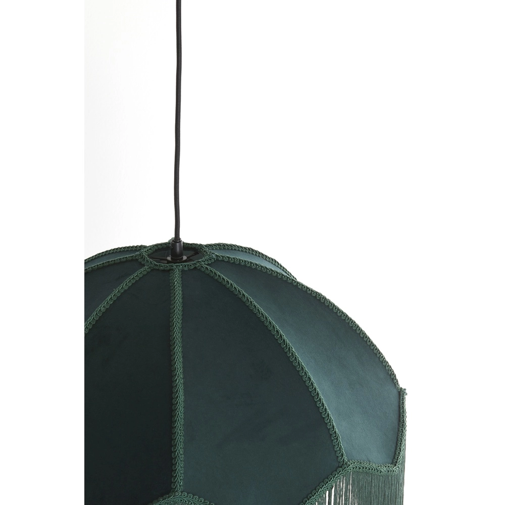 Pendant lamp Malacia Ø 50cm - velvet green Light & Living 8717807759285