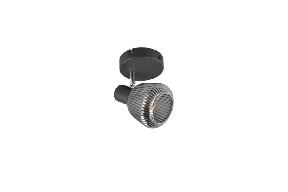 Wall light Tarifa with ribbed glass Trio 4017807615821