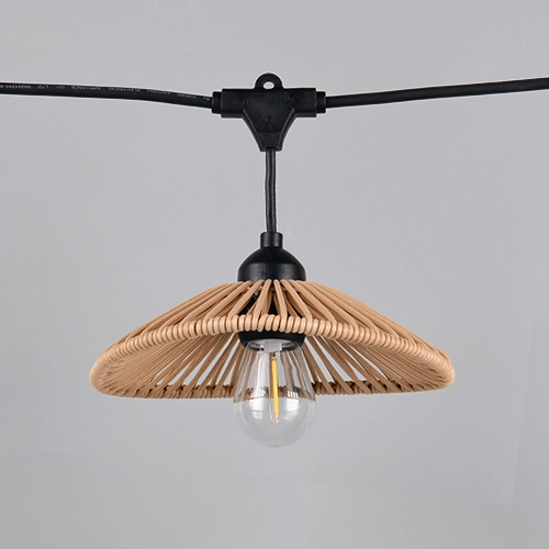 String lights Chain black with brown 600cm Trio 4017807697612