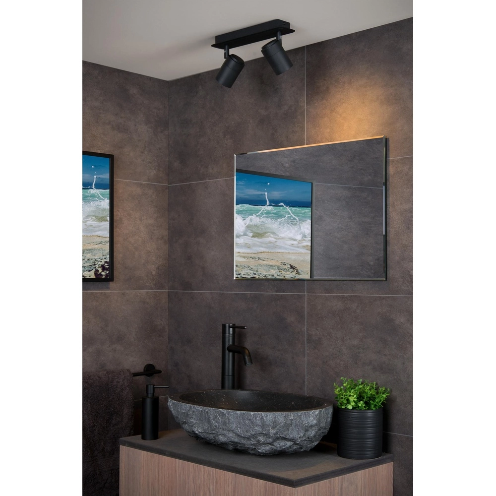 Ceiling spotlight Lennert 2-light black Lucide 5411212262684