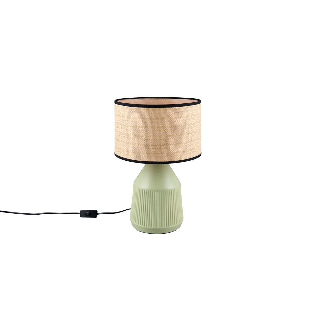 Table lamp Formentera Ø 28cm green Trio 4017807678130