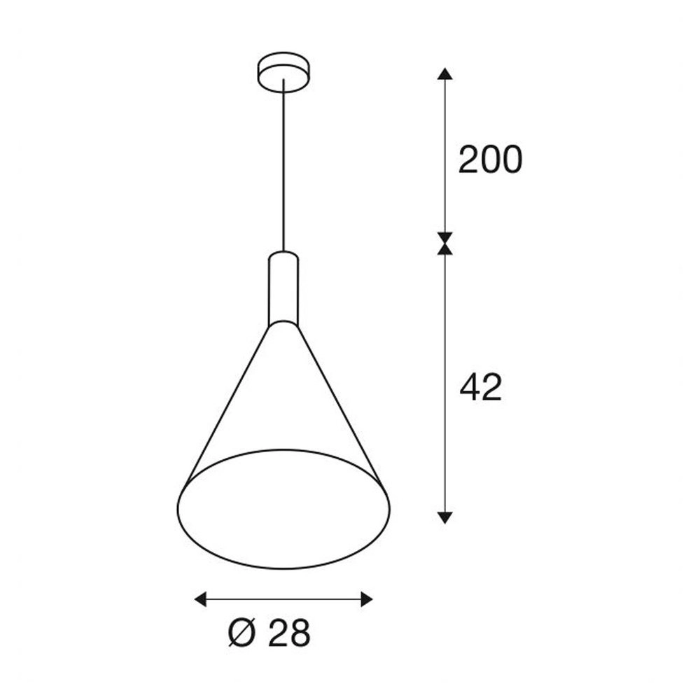 Pendant lamp Phelia Ø 28cm SLV 4024163231442