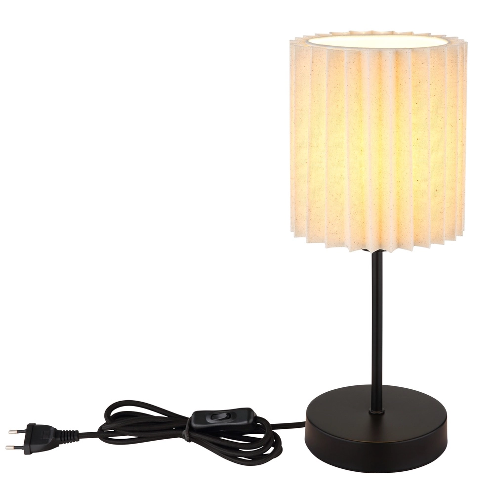 Table lamp Page Ø 15cm white with black Globo 9007371525591