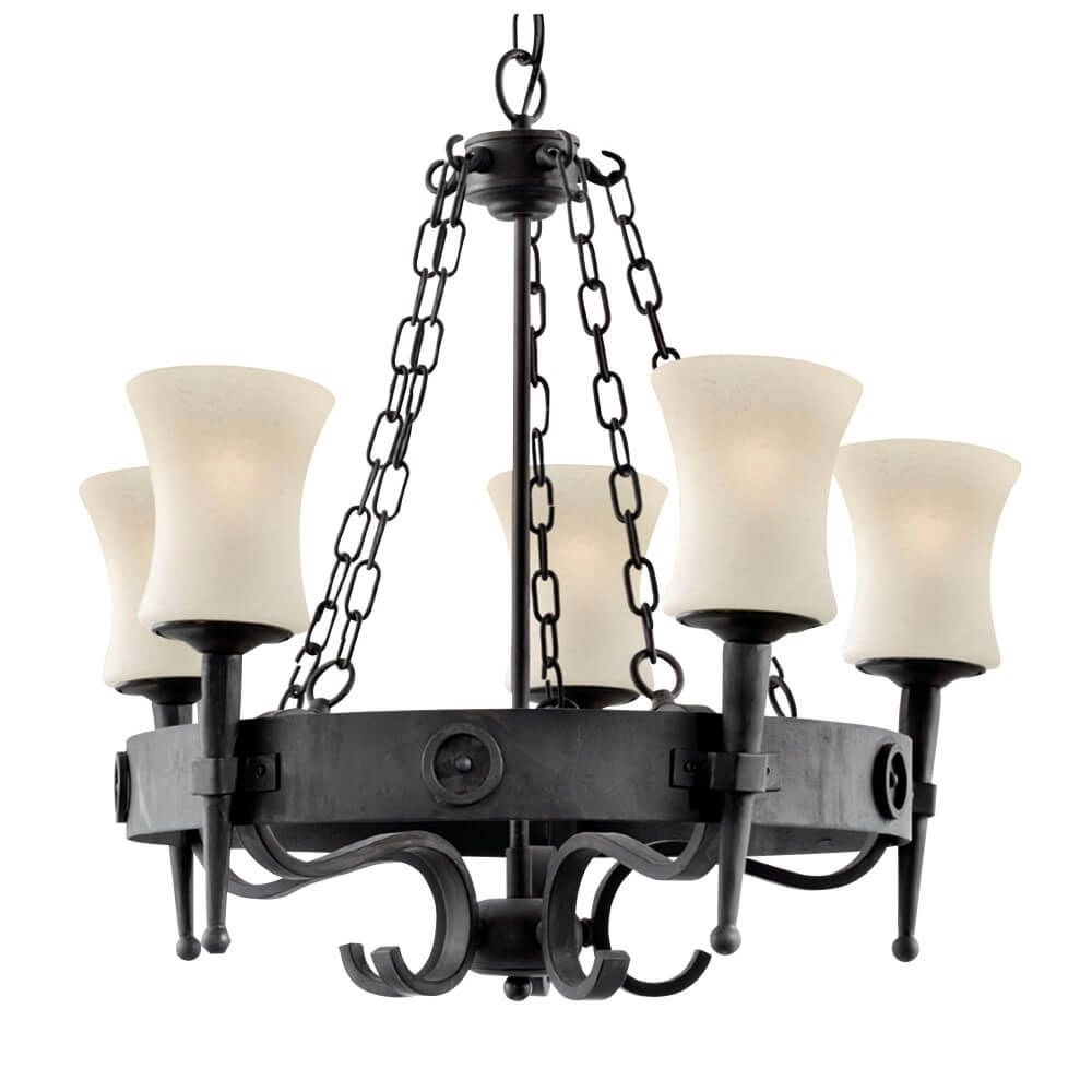 Castle pendant lamp Cartwheel Ø 63cm