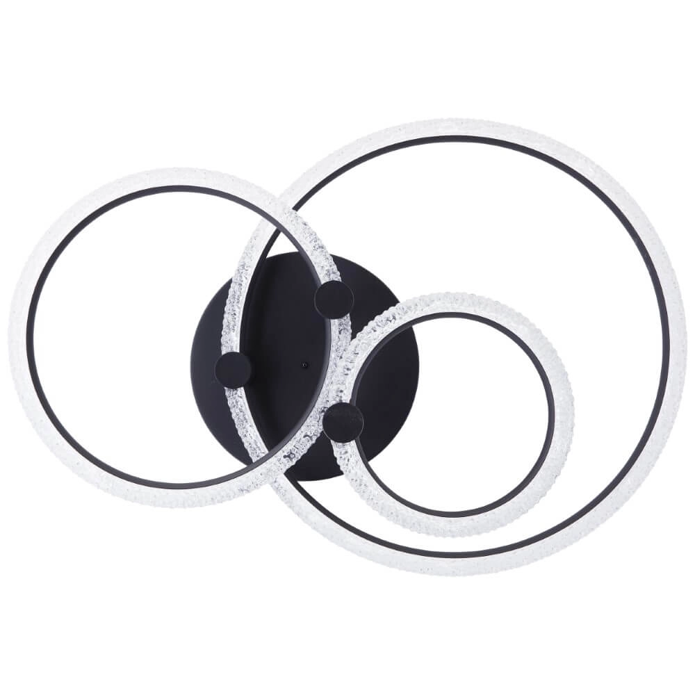 Round ceiling lamp Aydin black Brilliant 4004353442087