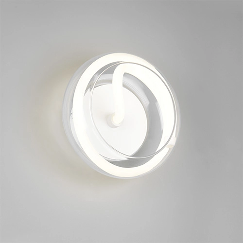 Design wall lamp Tarsia white Ø 21.5cm
