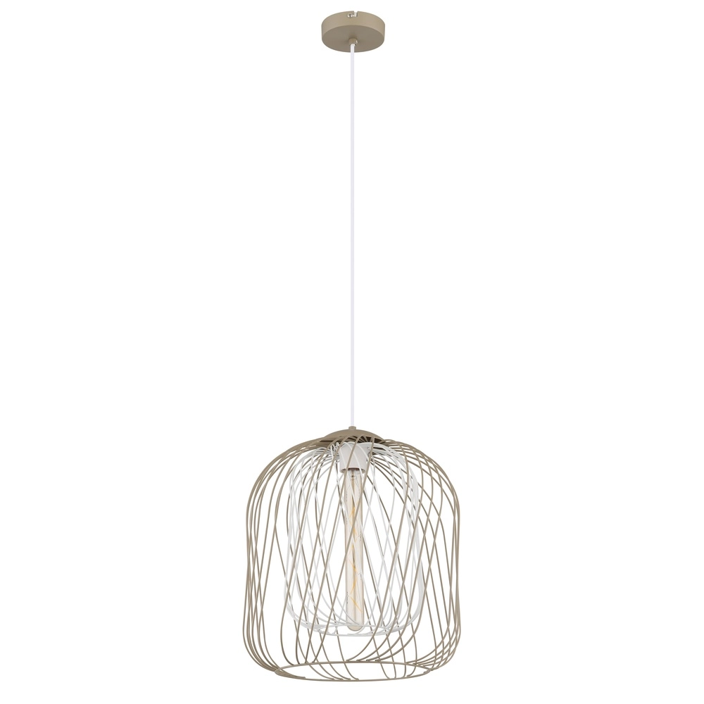 Pendant lamp Dichti sand brown Ø 35cm Globo 9007371522354