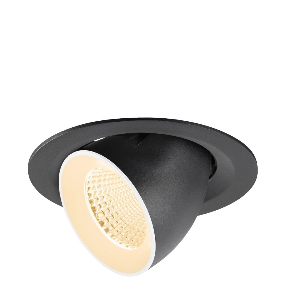 Recessed spotlight Numinos Gimble M black/white 2700K - 40deg SLV 4024163312097