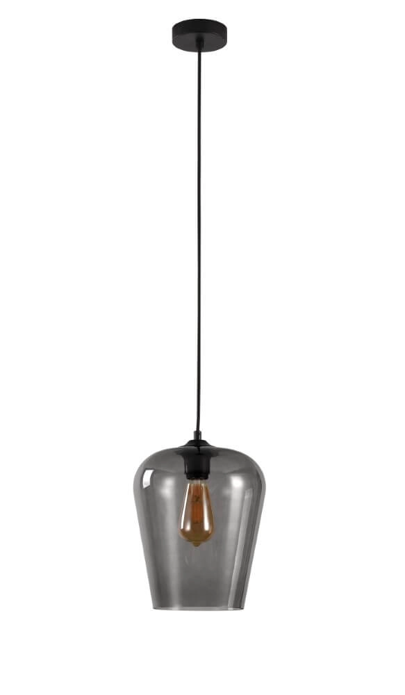 Hanging lamp Tombo smoke glass Ø 23cm Artdelight 8719831737659