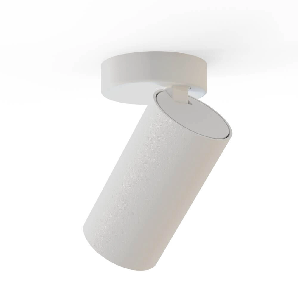 Tiltable surface-mounted spot Mono white with gold Lyora 5903139777193