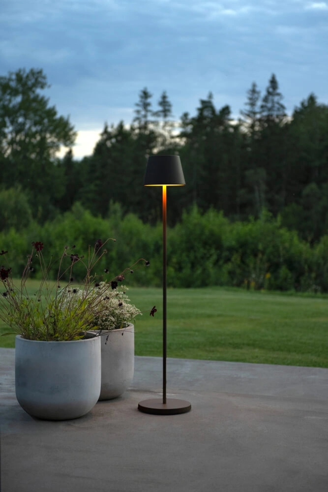 Rechargeable floor lamp Pomezia Medium black KonstSmide 7318307841756