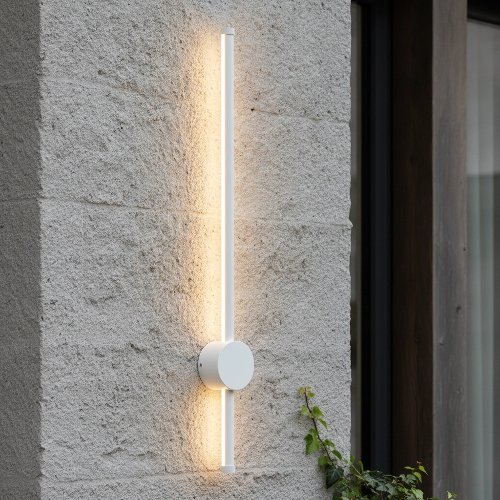 Design wall lamp Ridge white 65cm
