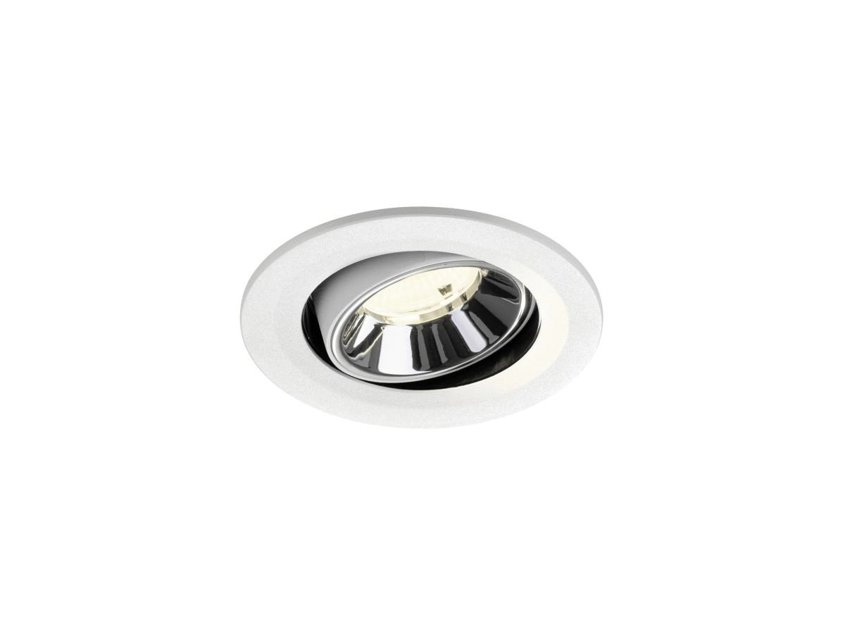 Recessed spotlight Numinos Move S white/chrome 4000K - 55deg