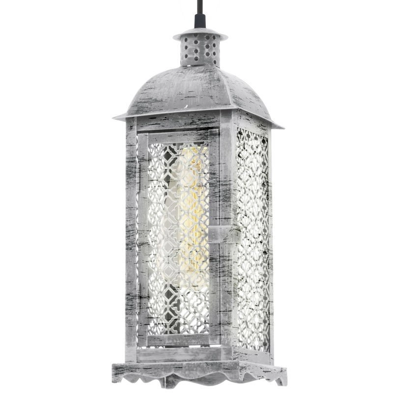 Pendant lamp Vintage Square antique silver Eglo 9002759492168