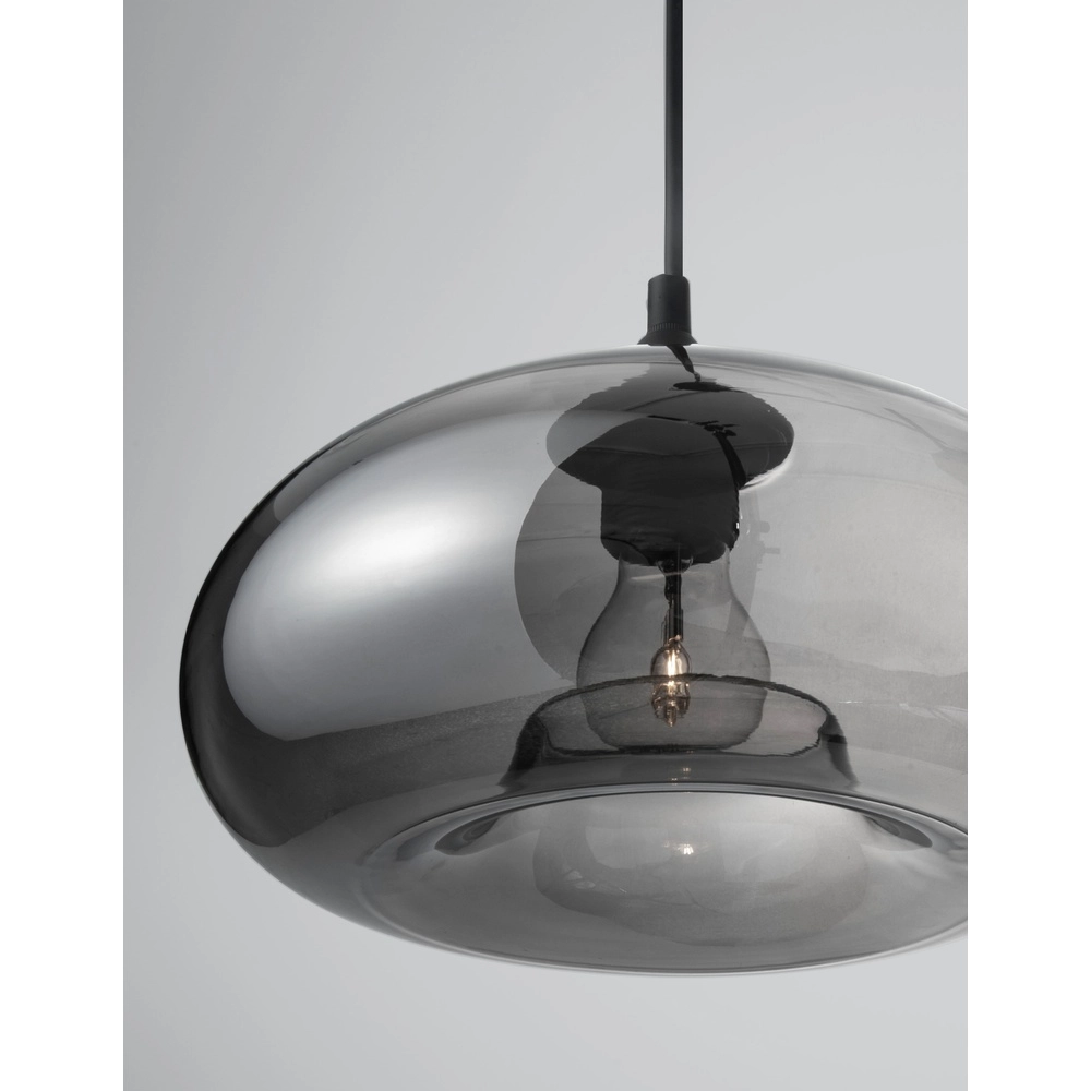 Pendant lamp Savaz chrome glass Ø 28 x 14cm Lyora 5212017421265