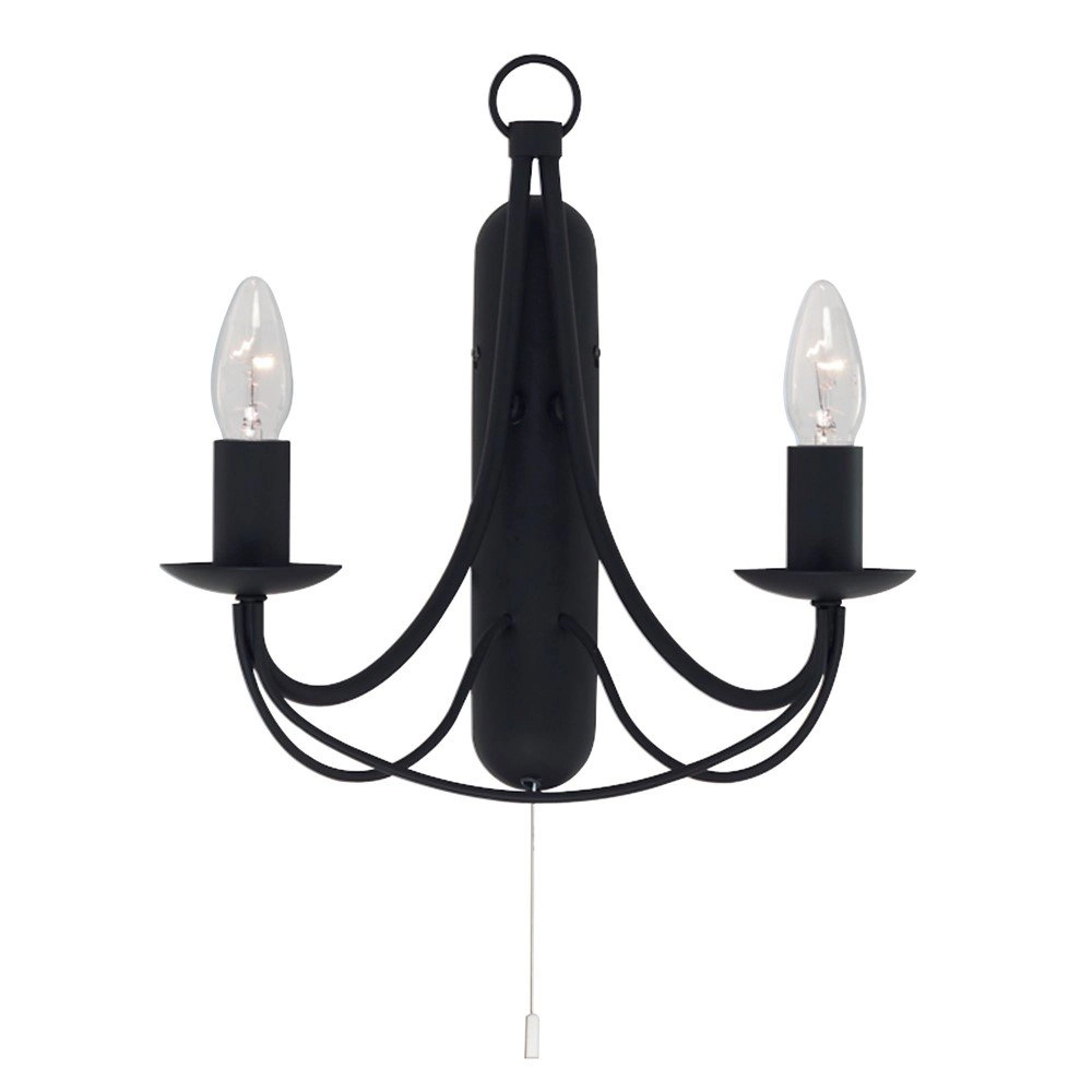 Black wall lamp Maypole
