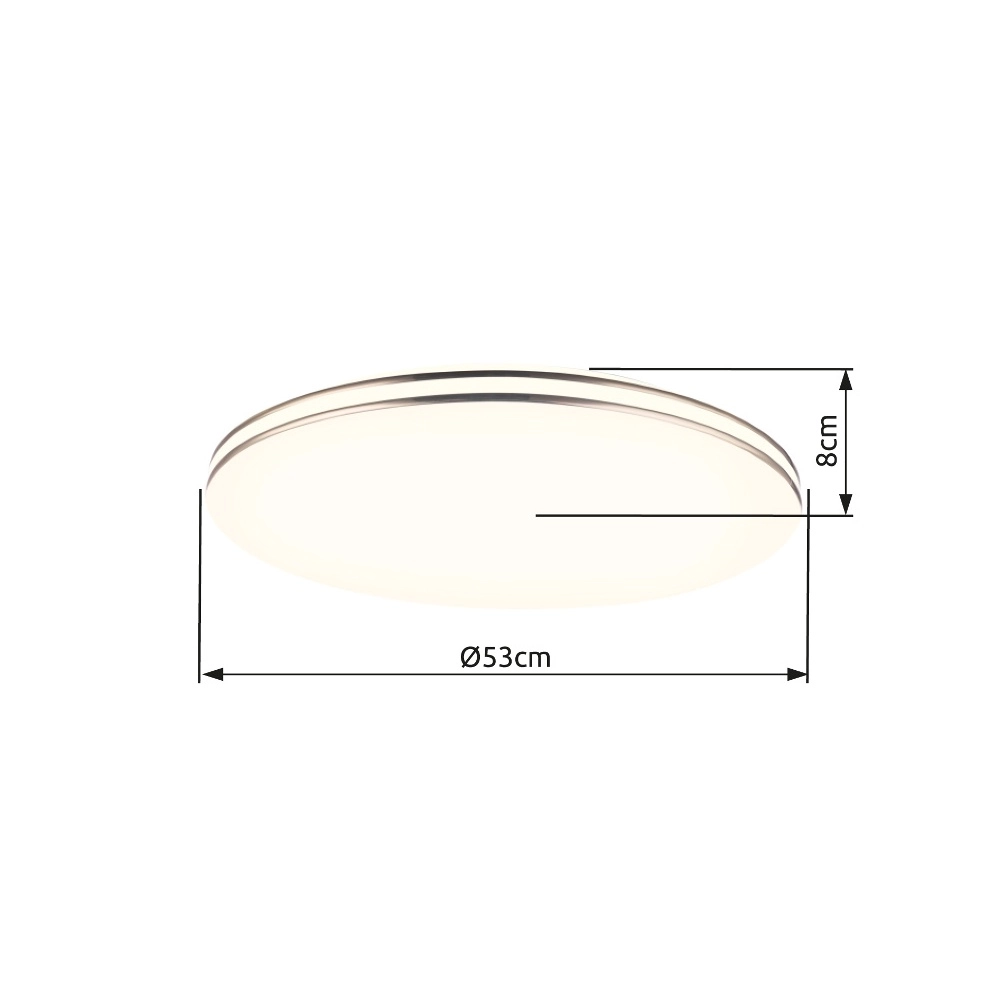Ceiling light Pierre Ø 53cm white Globo 9007371357697