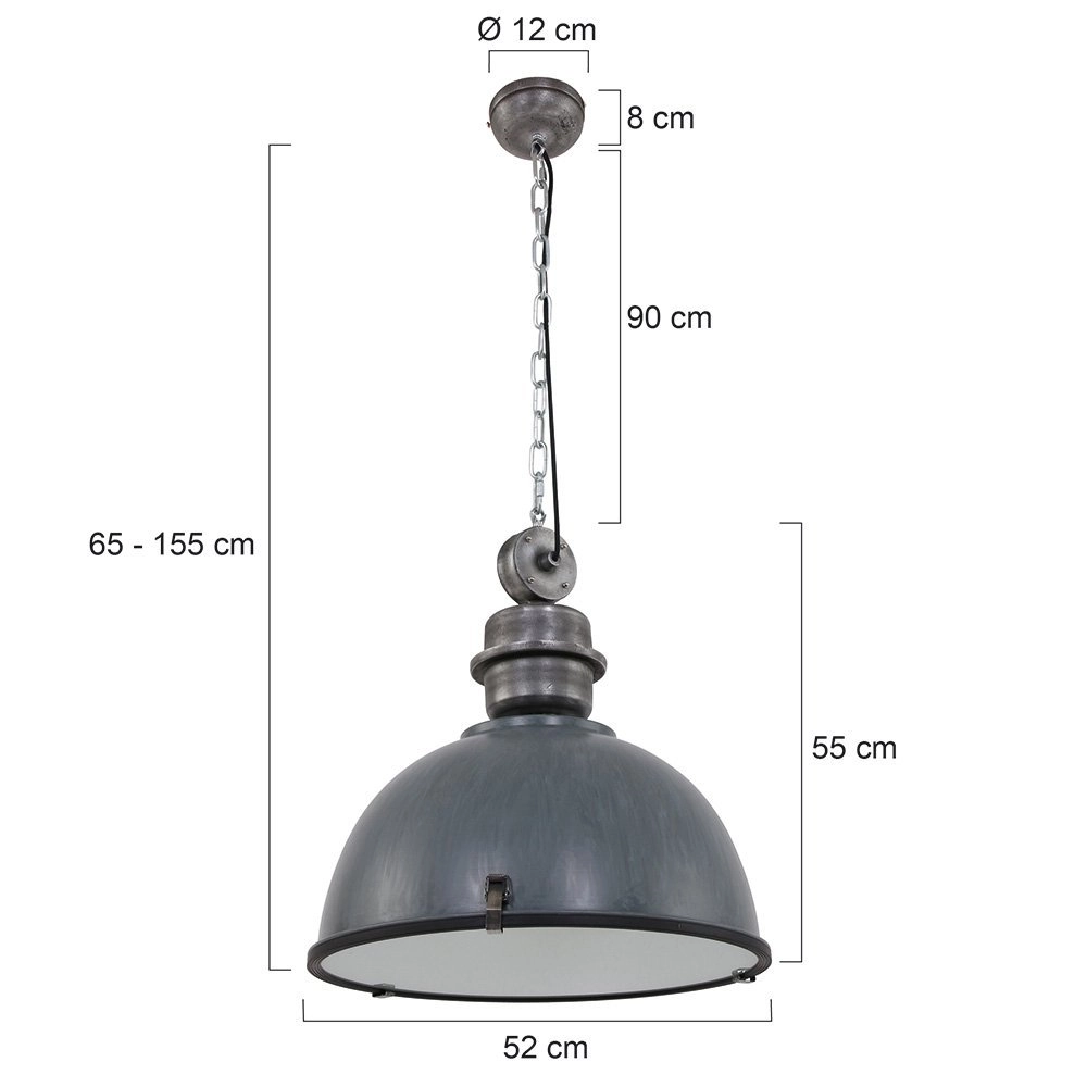 Pendant lamp Bikkel XXL Industry Steinhauer 8712746106718