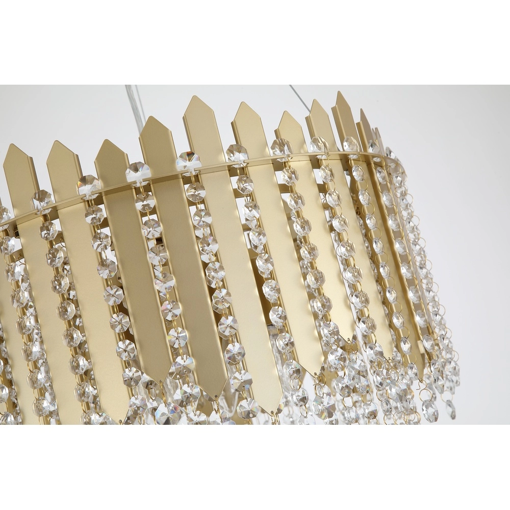 Pendant lamp Spear gold Ø 45cm Searchlight 5053423302201