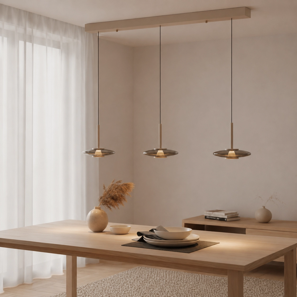 Led Dining Room Pendant Light Madison Champagne
